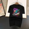 Sneakers Printing Men'S TShirt Brand Harajuku Cotton Casual Quality Tee Shirts Vintage Large Size Short Sleeve Men