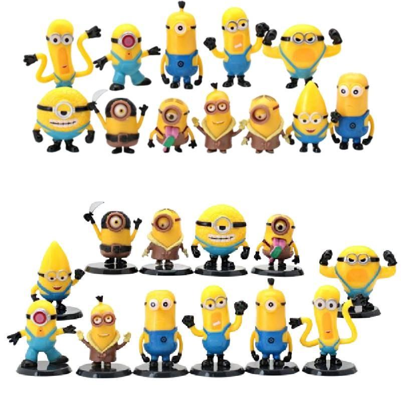 Adorable Minion Figures Set 12 Pieces Perfect For Collectors And Kids Gifts
