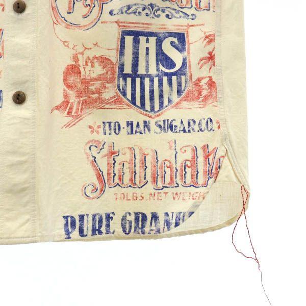 SUN SURF Toyo Enterprise Logo Train Print Short sleeve Work shirt M Men's Used