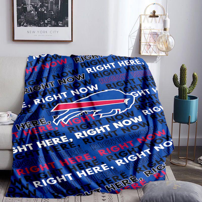 Bills Logo Blanket Lightweight Flannel Bedding Blanket Perfect for Travel, Camping, Living Rooms, Offices, Sofas, Fan Christmas gift