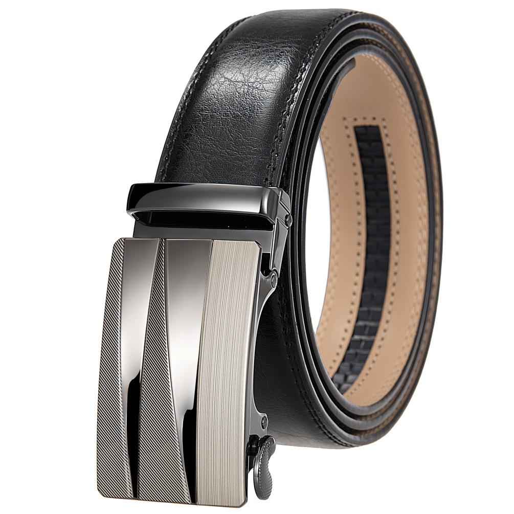 Premium Sense, Business Men'S Belt Automatic Buckle Belt, Two-Layer Cowhide Belt Ly36-21728-1