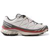 SALOMON XT 6 Cushioning Abrasion Resistant Coverage Support Running Shoes Unisex White Gray Red Sneakers 478644
