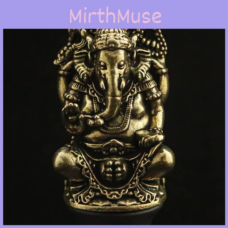 Buddhist Ganesha Lord Statue Elephant God Sculptur Desktop Decorative Ornaments