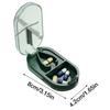 2 In 1 Mini Pill Cutter And Storage Box Portable Drug Tablet Medicine Dustproof Divider Organizer Crusher Pill Box For Outdoor