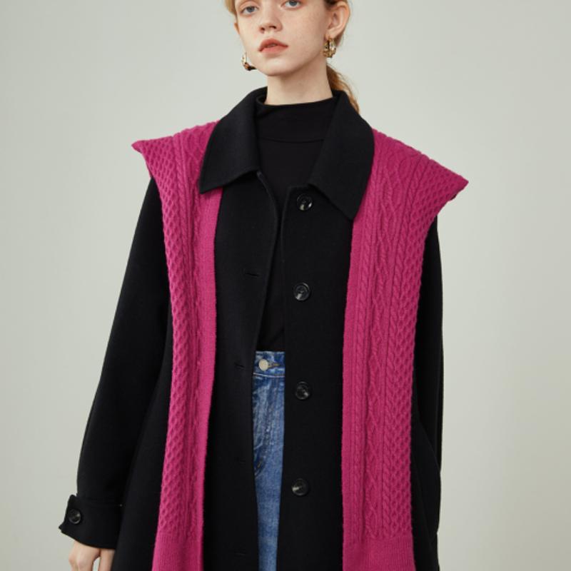 

We’Dee Sweater shoulder scarf BLUE_FREE