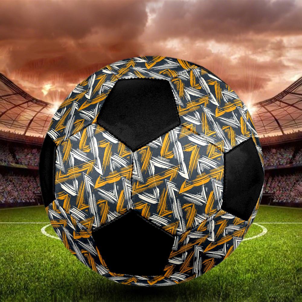 1pc Abstract Zigzag Durable Soccer Ball/Football, Size 5, Perfect for Training, Entertainment And Competition,Gift yy26060652