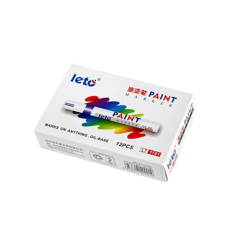 Sada 12 barevných popisovačů: Pneumatika, Auto retušování, Helma, Bílé a barevné značení pro DIY projekty