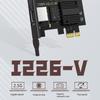 PCIe X1 Networking Adapter, 2.5Gb 2500Mbps Ethernet Card with I226 V Chip Fast Networking Card