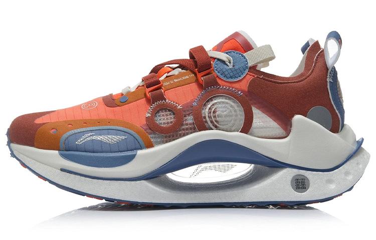 Li Ning Shadow CRC Running Shoes Men s Low Top Flame Orange/Caramel ARYR007-2 45