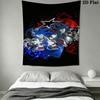 Hedgehog Sonic Wind Wall Hanging Printed Fabric Blanket Decorative Tapestries for Bedroom Living Room Home Decor