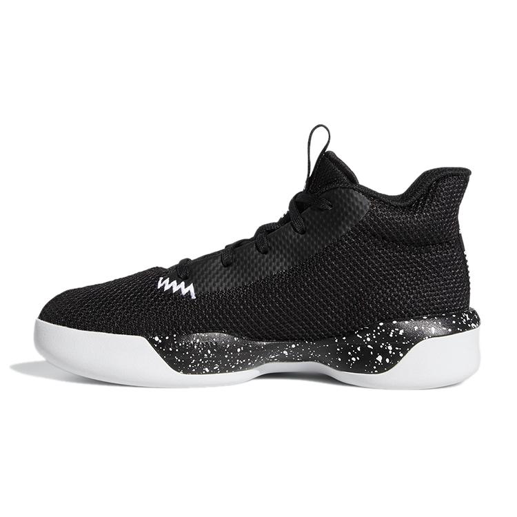 Adidas Pro Next K Abrasion Resistant Mid top Children s Basketball Shoes Black White Kids  EH3061 28