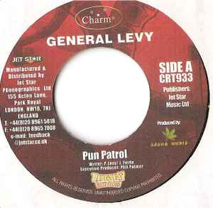 

7inch Record GENERAL LEVY Pun Patrol CRT933 Charm UK Reggae Ska Dub Used