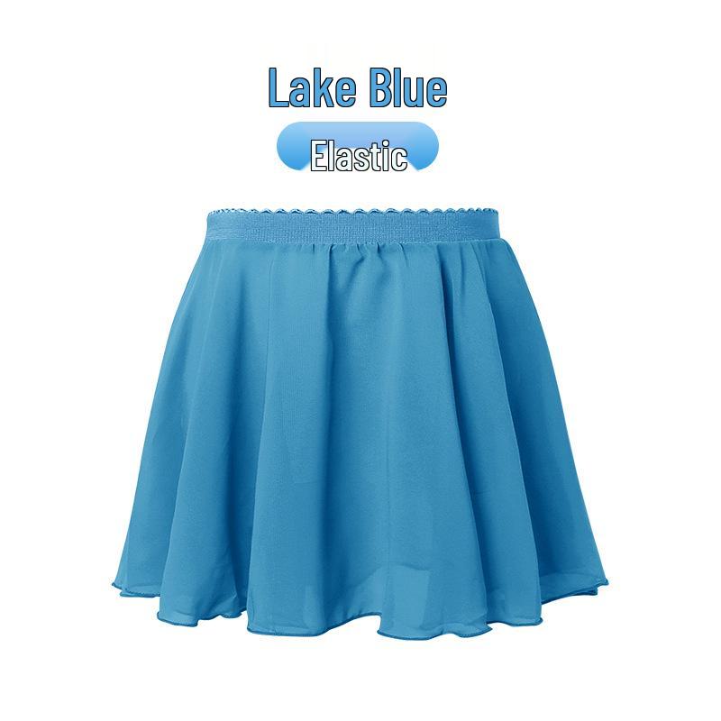Mädchen Chiffon Elastischer Tanzrock – Leichte Übungskleidung