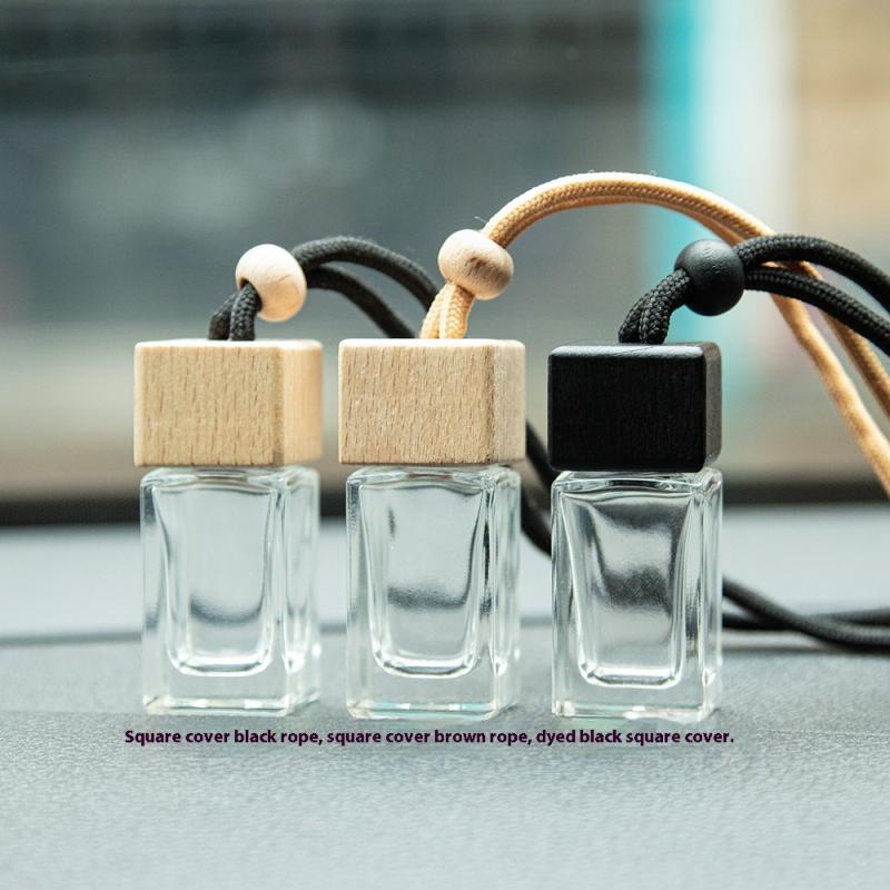 Empty Pendant Auto Perfume Mini Perfume Bottles Glass Bottles Aromatherapy Essential Oil Container Hanging Diffuser Auto Decor