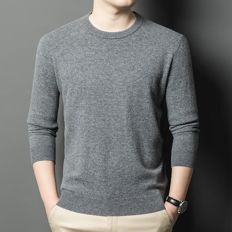 

Firstview Men s 98% Cashmere Round Neck Sweater FV25D1980 4XL