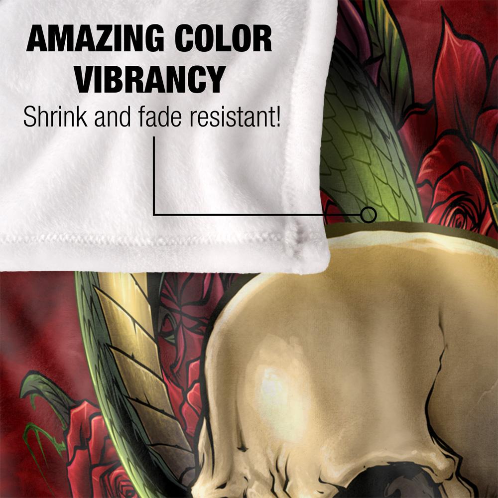 JQ Licensing Silky Skull Supersoft Blanket