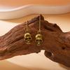 Halloween Silver Skeleton Ear Thread Earrings Spooky Skull Dangle Drop Fashion Gift for Women Girls Costume Party Jewelry