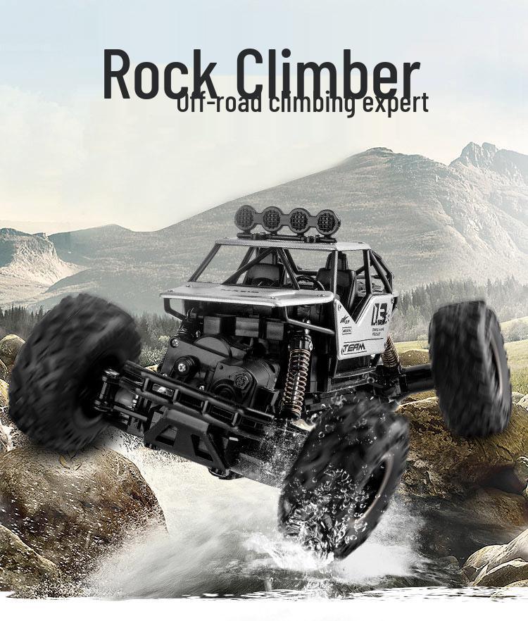 Large 4WD Remote Control Off-Road Drifting Car, Alloy High-Speed Climbing & Racing Toy for Boys