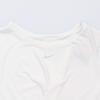 Nike Solid Color Logo Gathered Hem Pullover Short Sleeve T-Shirt Women tops White DD4921-100
