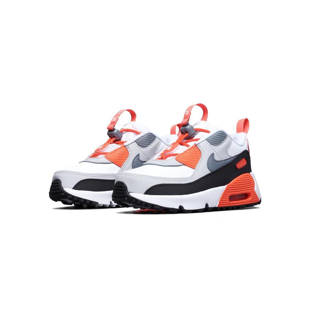 Nike Air Max 90 Toggle TD Infrared Baby Sneakers Weiß Neutral-Grau Schwarz CV0065-100