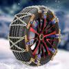 Snow Chains Car Tire Snow Chain for Winter 6 PCS Manganese Steel Auto Anti-Skid Chains Ice Mud Tires Chain Adjustable Auto Wheel