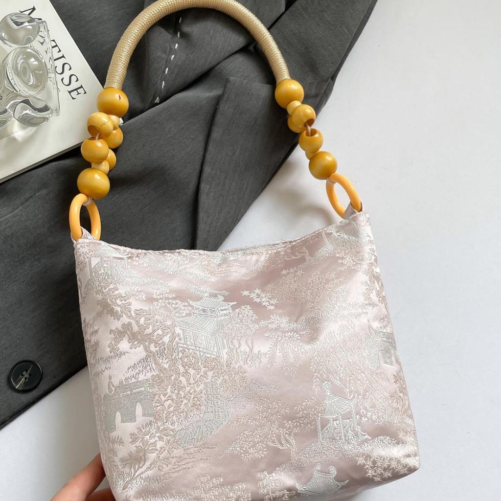 2025 Herbst Bestickte Damen Achsel-Tragetasche: Vielseitiger täglicher Schulter-Eimer-Stil