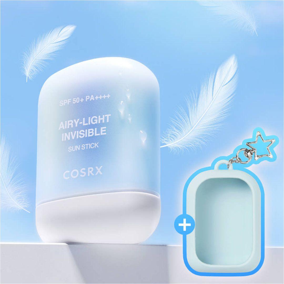 COSRX Airy-Light Invisible Sun Stick SPF50+ PA++++ Lightweight UV Protection Sunscreen Stick 19g 1 Pack (19g)
