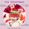 1/2Pcs Artificial Flower with Leaves 12 Fork UV Resistant Fake Plastic Flower Home Table Centerpiece Indoor Outdoor Faux Bloom Decoration