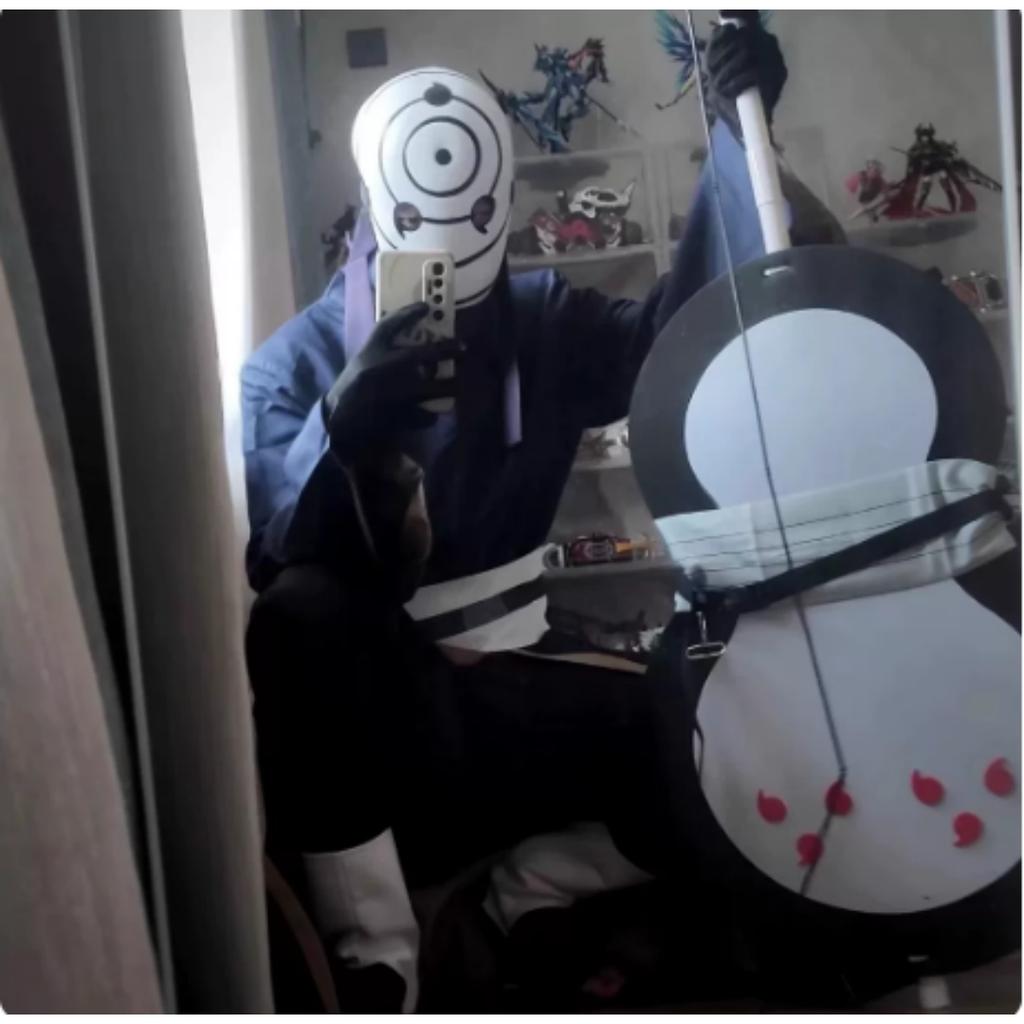 Uchiha Obito Anime Cosplay Kostümleri Cadılar Bayramı Kostümleri Kadın Erkek Japon Elbise Kimono Performans Festivali