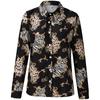 Vintage Blouses For Women Business Casual Long Sleeve Button-Down Shirts Elegant Ladies Plus Size Tunic Tops
