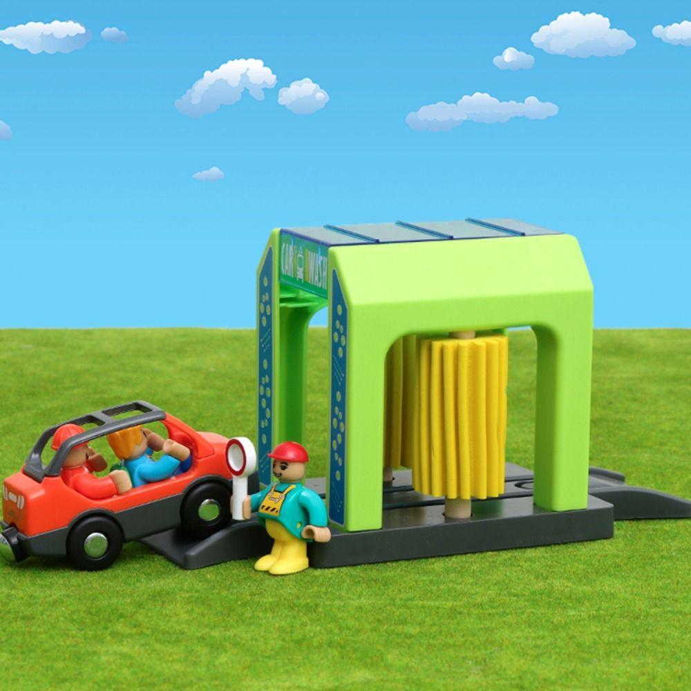 Car Wash Room Police Station Car Wash Room Simulation Plastic Toy Set  Children Gift