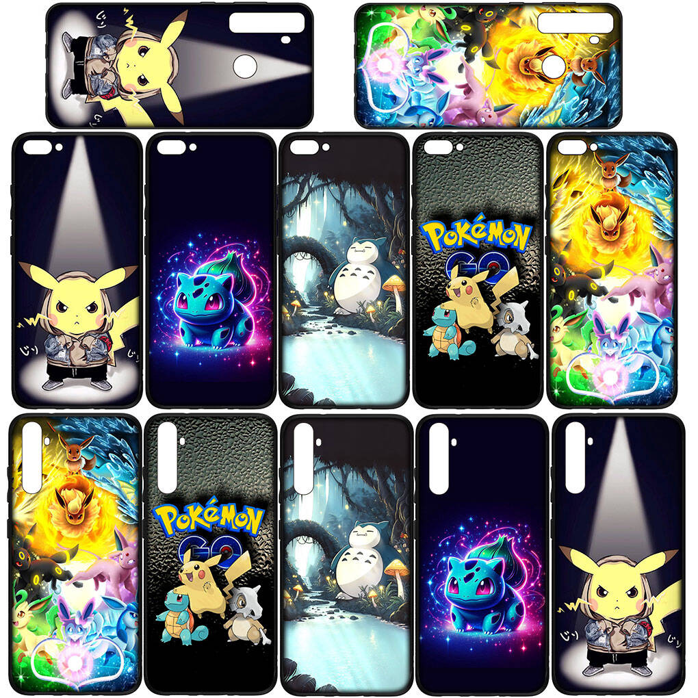 Phone Case for iPhone 17 16 15 Plus Xiaomi Poco F8 F7 X7 X6 M8 C85 C75 C71 Redmi Note 14 12 11 13 Pro Max A4 14C 13C 15C Art Pokemon GO Pikachu Cover