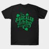 Camiseta Masculina Estampa Preta Magicamente Deliciosa Dia de São Patrício Trevo Impressão em Papel Transfer Sem Corte Algodão Camiseta