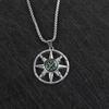 European and American Retro Compass Pendant Titanium Steel Necklace Versatile Fashion Hip-hop Long Sweater