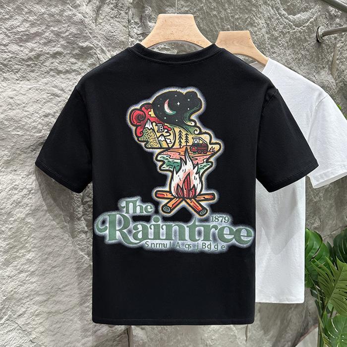 Men's Short-sleeved Dopamine Wear Half-sleeved Printed T-shirt Thin Sweat-absorbing T-shirt In Summer