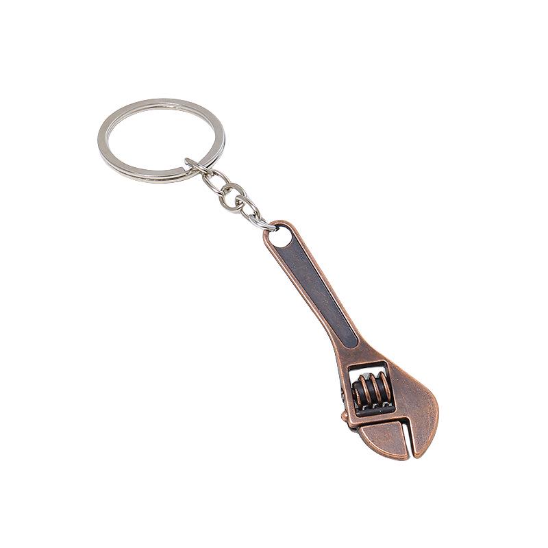 Portable Mini Wrench Tool Keychain - Zinc Alloy Metal, Creative Gift for Men
