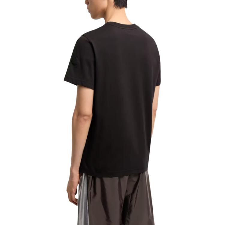 Moncler SS26 Cotton Jersey T-Shirt With Logo Men Tops L10918C0000789AYW999