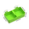 Reptiles Suction Cup Feeder Detachable Suction Cup Reptile Feeding Dish Feeder 2 Grid Reptile Food Bowl Feeder Water Bowls For