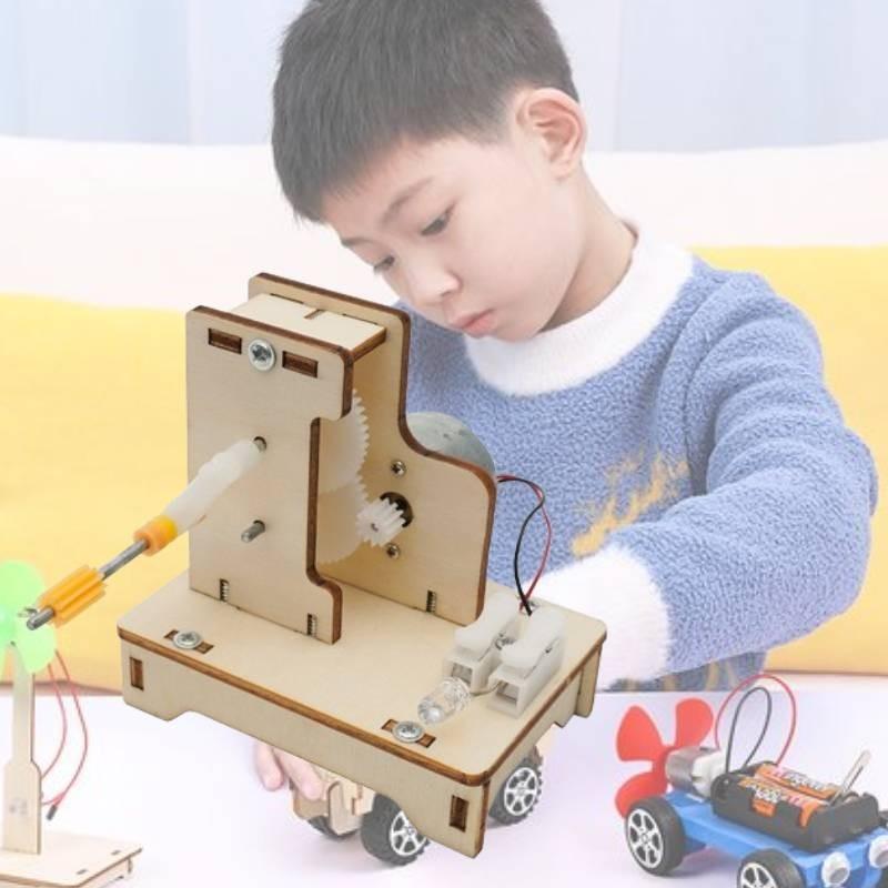 Elementary And Middle School Science Experiment Hand-cranked Generator Diy Technology Small Production Educational Science Model Stem Education
