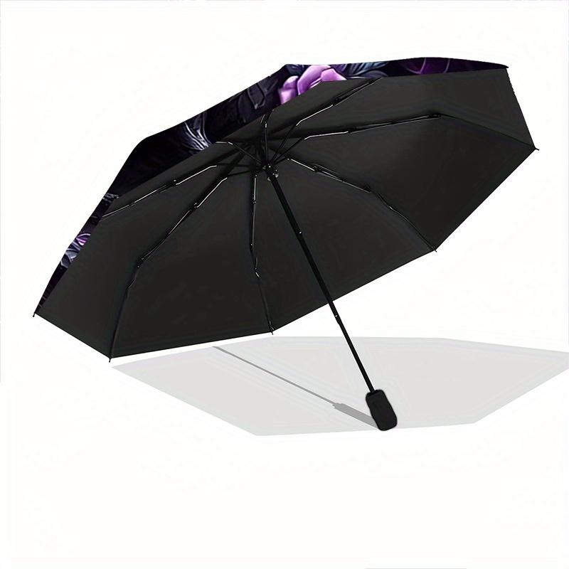 1pc Purple and Black Dragon Automatic Open/CloseUmbrella,Compact Umbrella for Men & Women Day Gift.C061