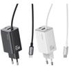 Ładowarka sieciowa 65W USAMS GaN Szybkie ładowanie 2xUSB-C USB-A Biała