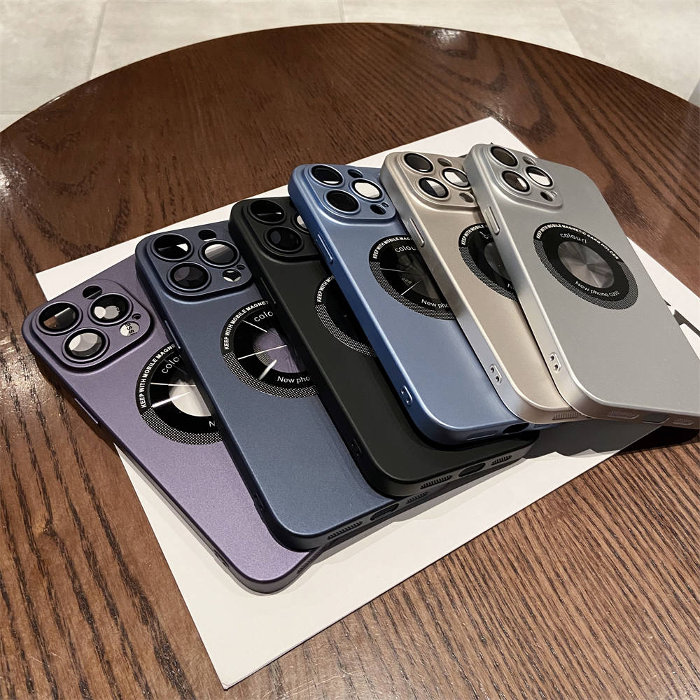 Magnetyczne etui do ładowania bezprzewodowego na telefon iPhone 14 13 12 Pro Max 14 Plus 14 Pro Max Wstrząsoodporny ochraniacz obiektywu aparatu Twarda obudowa