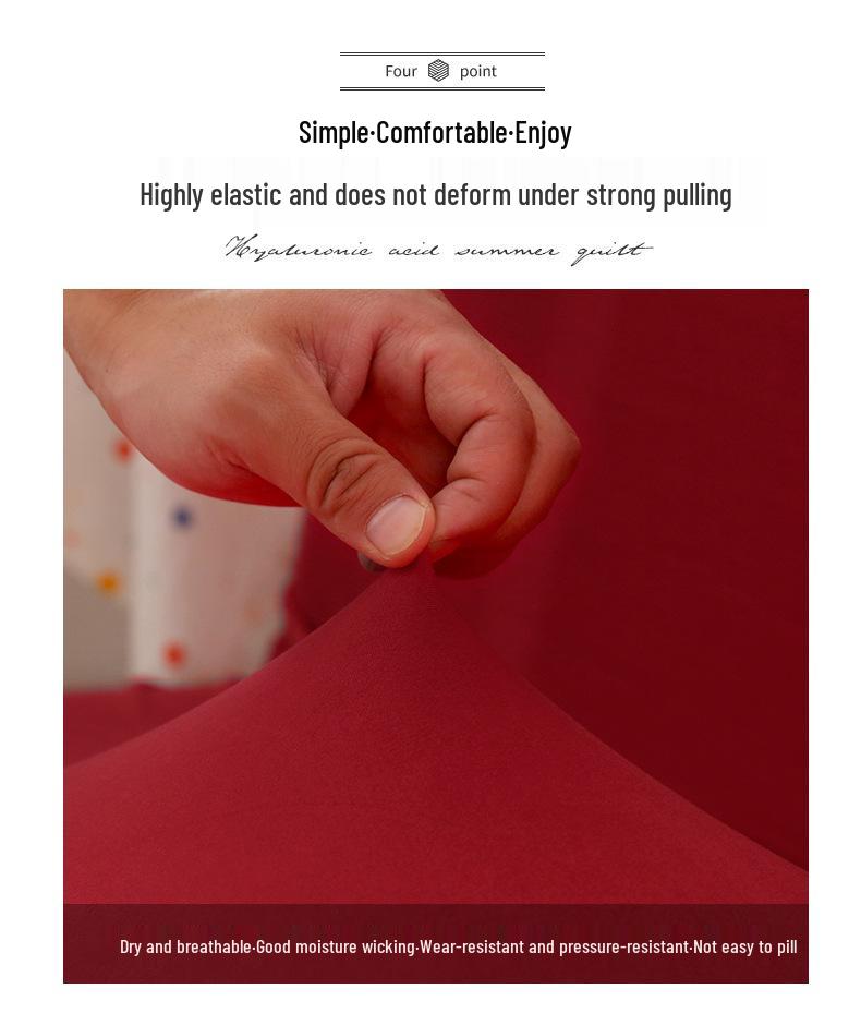Solid Color Universal Sofa Bed Cover with Skirt - Modern, Simple, Armless Design
