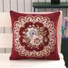 45x45cm Retro Chenille Embroidery Flower Home Living Room Sofa Chair Cushion Cover Chinese Style Decortion