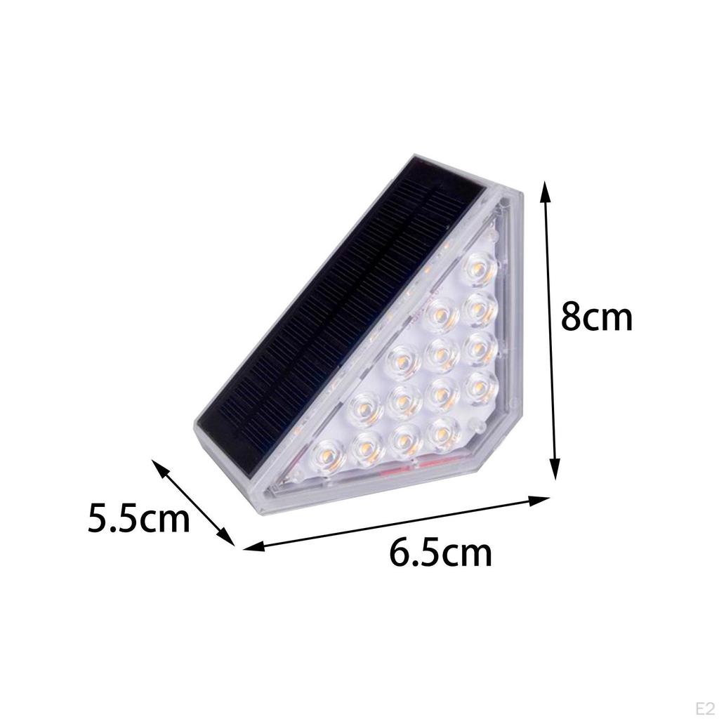 LED Step Lights, Solar Stair IP68 Waterproof Outdoor Lights Powered