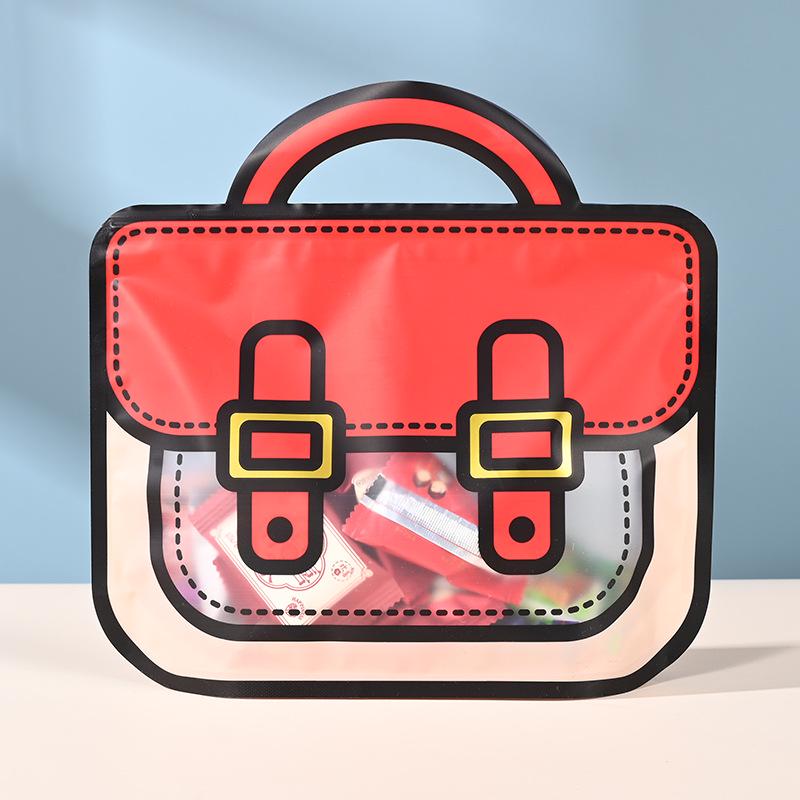 Custom Cartoon Candy & Snack Packaging Bags: Special-Shaped, Self-Sealing, Gift & School Bags