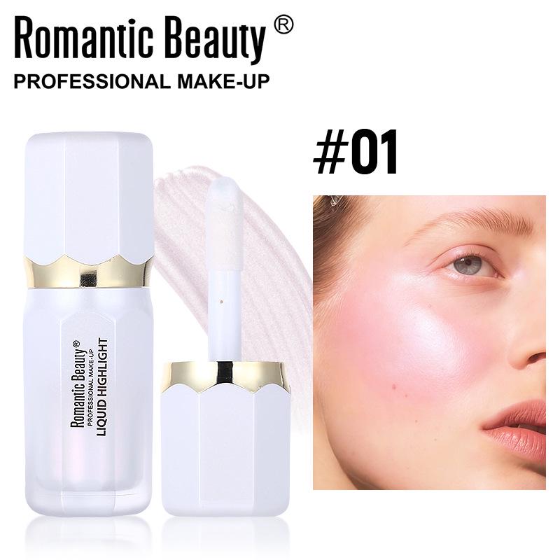 Cross-Border E-commerce Liquid Highlighter: Long-Lasting, Fine Glitter Contour to Brighten and Sculpt Skin Tone.