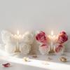 DIY Rose Butterfly Aroma Candle Silicone Mold Creative Handmade Soap Aroma Candle Gypsum Resin Mold Home Decoration Gift