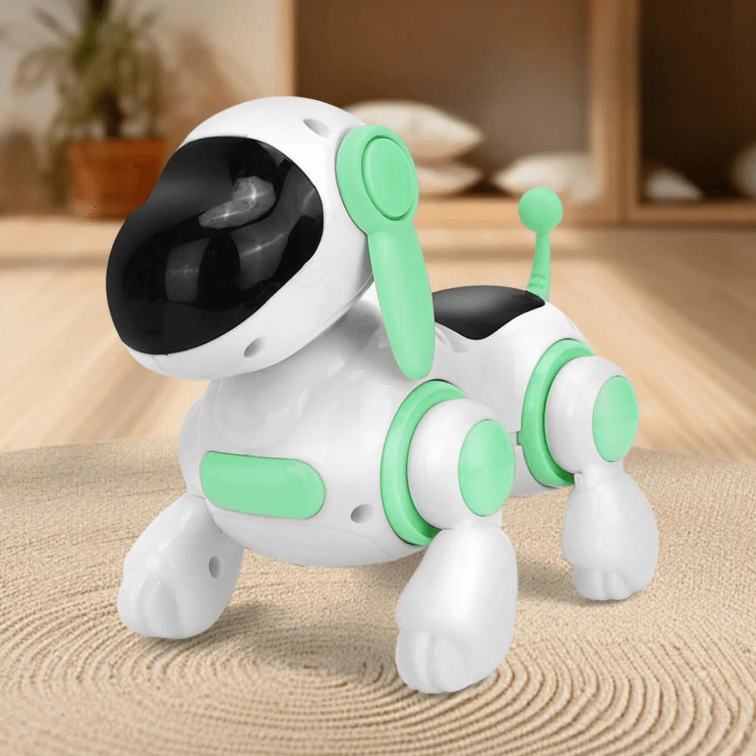 

Dance Music Bulldog Robot Intelligent Interactive Dog Ideal For Children Kids Early Education Baby Toy Boys Girl featuring Light Toys W10824WW-