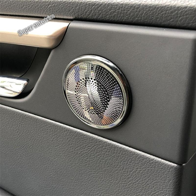 Car Door Speaker Loudspeaker Frame Decoration Cover Trim For Lexus RX RX450h 2016 - Stainless Steel Accessories Interior